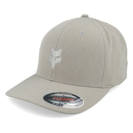 Fox - Grå flexfit Keps - Fox Head Select Hat Steel Grey Flexfit @ Hatstore
