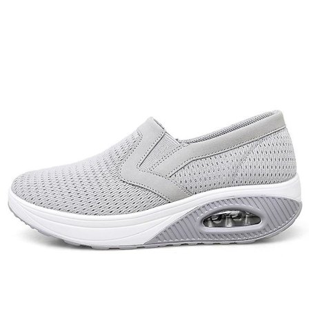 Dames sommer pustende mesh sportssko, avslappede og komfortable sko, 40, grå