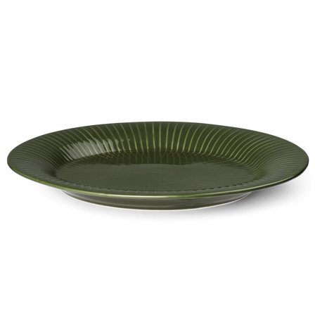 Kähler Hammershøi ovalt fad, mørkegrøn | KitchenOne