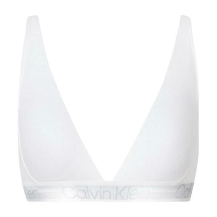 Calvin Klein Jeans, Lght Lined Triangle Biały, Kobieta, Rozmiar: S