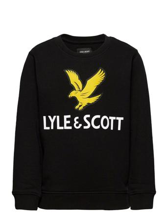 Lyle Eagle Logo Lb Crew Sweat Sweat-shirt Genser Svart Lyle & Scott Junior