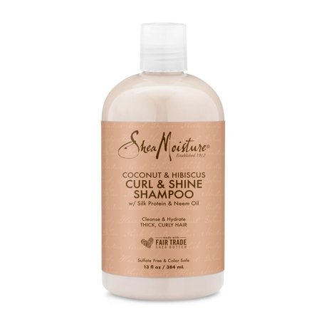 SHEA MOISTURE Coconut & Hibiscus Curl & Shine Shampoo 384ml - Shampoo Ricci Definiti