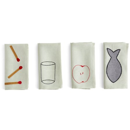 Hay Sobremesa stofserviet 4-pack, grøn | KitchenOne