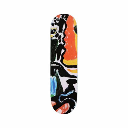 Polar Skate Co. Oskar Rozenberg Facescape - 8.0 x 31.875 Orange, Herre Skateboard & Løbehjul, Størrelse: ONE Size