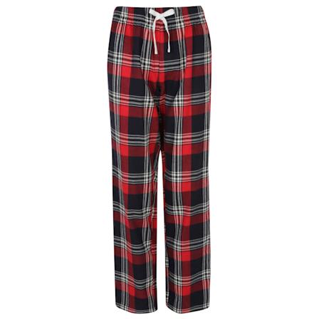 Skinnifit Dam/Dam Tartan Lounge Byxor XXL Röd/Marinblå Check Red/Navy Check XXL
