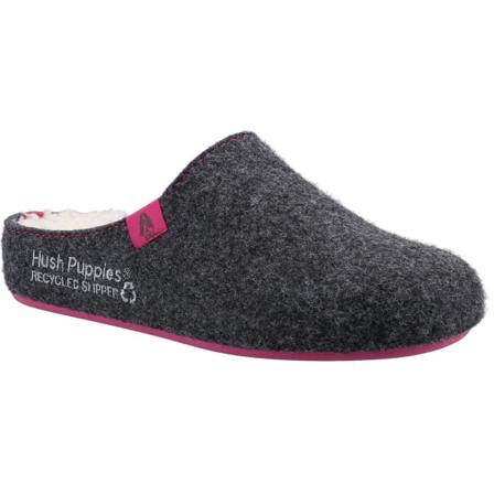 Hush Puppies Womens/ladies The Good Slippers 3 Uk Charcoal