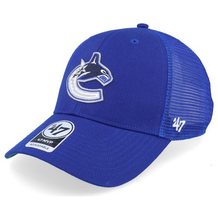 47 Brand - NHL Azul trucker Boné - Vancouver Canucks Branson Mvp Royal Adjustable @ Hatstore