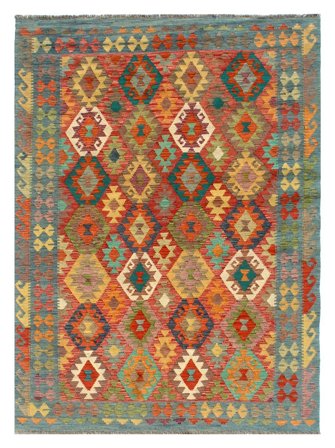 Handgeweven Kelim Afghan Old Style Vloerkleed 173X238