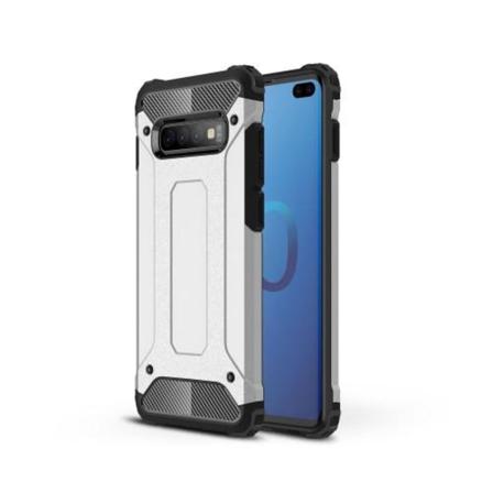 Armor Guard Skal För Samsung Galaxy S10 Plus - Silver Silver