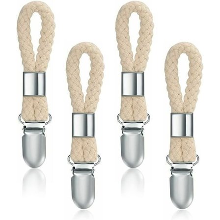 Biter av håndkleklips, oppheng for kjøkkenhåndkle, håndklekrok for bad, klips for oppheng av håndklær i skap