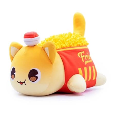 Aphmau Meow Meows Plys Aphmau Plys Legetøj Gave til børn 25cm French fries cat