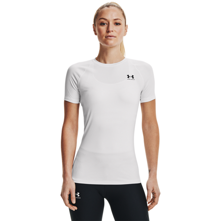 Under Armour HeatGear Authentics Kompresjonstrøye Kortermet Hvit
