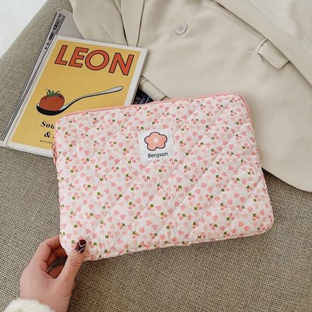Laptop Sleeve Case Bag Liner Bag 11 TUUMA PINK FLOWER PINK FLOWER - spot-myynti