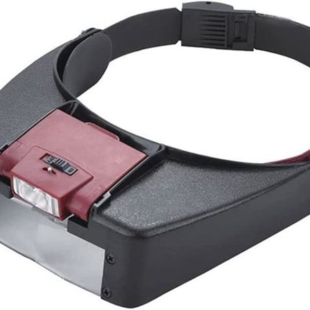 Pääpanta suurennuslasi 2 LED-valolla 1,5 x 3 x 6,5 x 8 x otsasuurennuslasi korjauksiin UC25