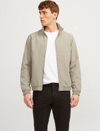 Jack & Jones Jjerush Harrington Bomber Noos - Brown - L