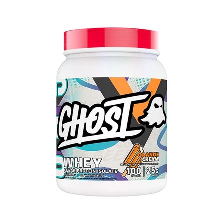 Ghost Clear Whey Isolate 640 g Orange Cream - Bodyman.dk