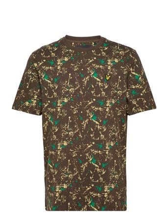 Splatter Print T-Shirt Patterned Lyle & Scott
