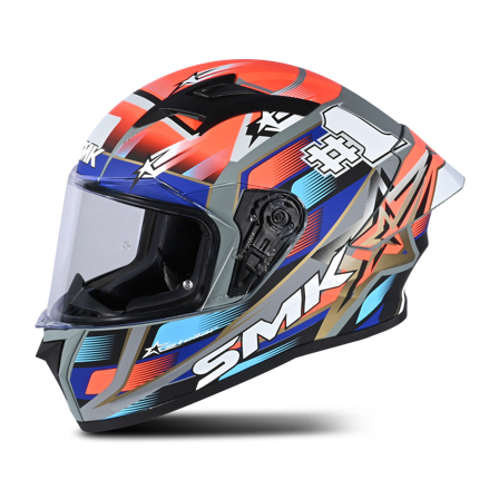 Casco Integrale SMK Stellar Uno Sport Rosso/Blu M