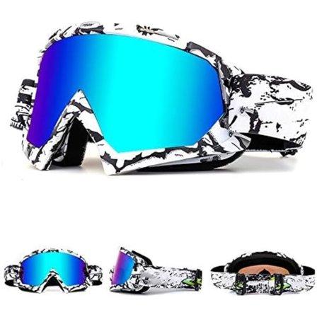 2025 Seneste Model OTG Ski Snow Goggles, UV Beskyttelse Anti Dug Snowboard Goggles til Mænd Kvinder Unge Hvid