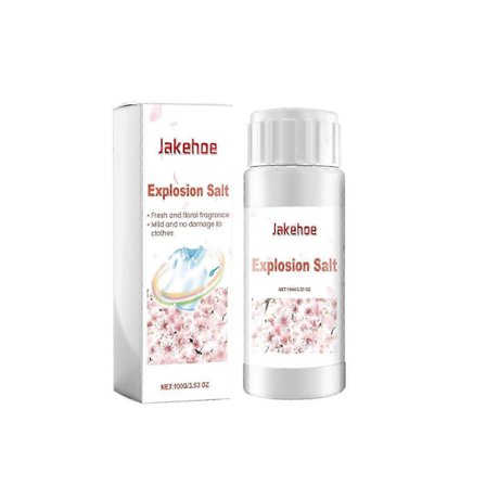 Blommig Aktivt Syre Tvättsalt - Fläckborttagare, Fräsch Doft, Mjukgör Tyger, Miljövänlig 100g