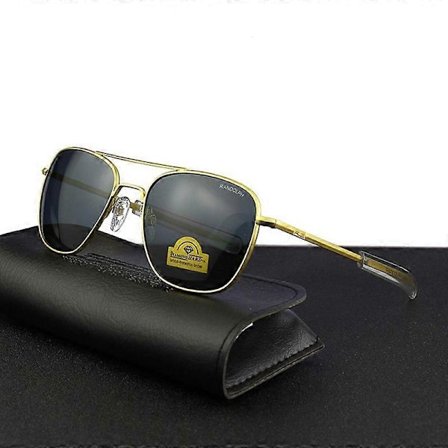 Høykvalitets amerikansk militærpilot RANDOLPH RE solbriller glasslinse herremerke designer solbriller kjøring mann