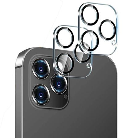 2-pack Iphone 12 Pro Max Högkvalitativt Kameralinsskydd Transparent/genomskinlig