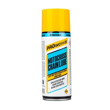 - 1 x Lubricante de cadena Proworks Motocross