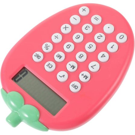 Elektronisk miniräknare, fickräknare, kontorsräknare, skrivbordsdekor för skolan - Yx