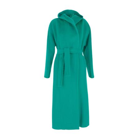 Hevo, Belted Coats Blauw, Dames, Maat:S