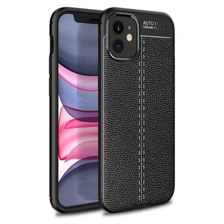 iPhone 13 Stöttåligt & Stötdämpande Skal LeatherBack