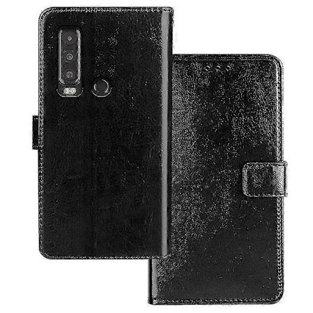 Telefondeksel i lær for Cat S75 5G med crazy horse-tekstur