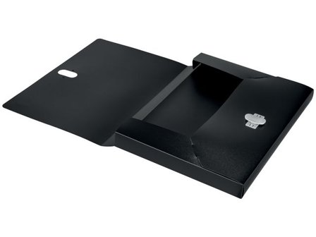 LEITZ Boxmapp recycle PP A4 svart - Lyreco - Kontorsmaterial - Mappar och plastfickor - Boxmappar