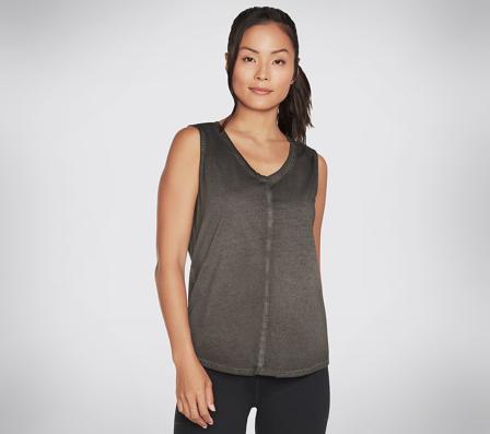 Skechers.se, Diamond Wash Hatha V-neck Tank, L, Dam