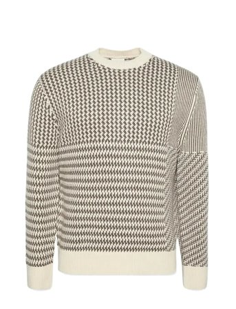 Calvin Klein | Ls Wool Menswear Pattern Crwnk S | XL