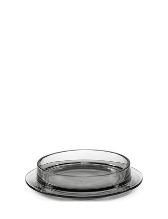 Valerie Objects Dishes To Dishes Glass Low - Grey - Ø 29 CM