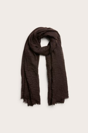Kappahl | Krinklad scarf | Vinröd