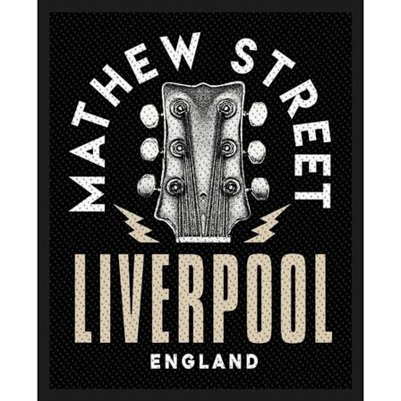 Rock Off Mathew St Guitar Patch One Size Svart/Vit Black/White One Size