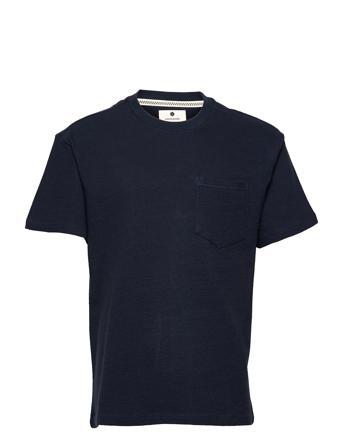 Akkikki Structure T Shirt Blue Anerkjendt