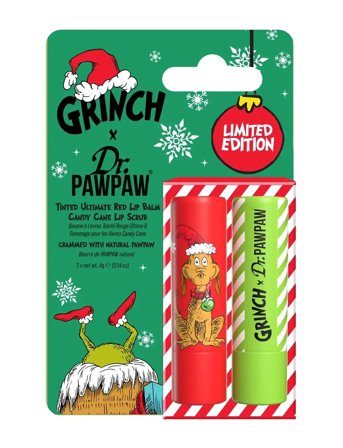 Dr.PawPaw Dr.pawpaw The Grinch Sugar Scrub Stick & Ultimate Red Duo - Red - 8 G