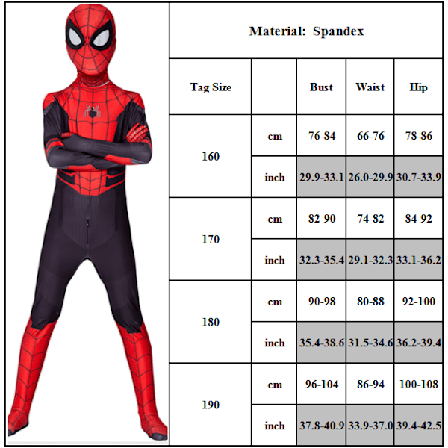 Lasten syksyn Spiderman Fashion Jumpsuit Yksi puku cosplay