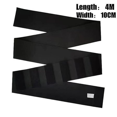 Dambandage Wrap Waist trainer Shapewear Bälte Slimming Mage Wrap Bälte Motståndsband Spänne Magkontroll Korsett Kroppsform, 10cm Uppgradering 4m