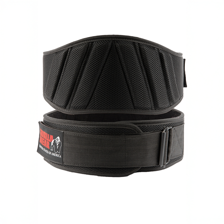 Gorilla Wear Padded Mesh Løftebelte Sort 15 cm