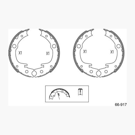 Biltema - Håndbremseskosett
