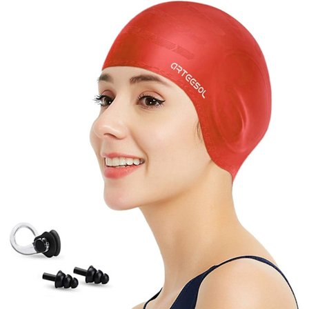 Svømmehætte til kvinder - Svømmehat i silikone