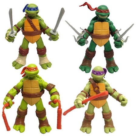 4-delars Teenage Mutant Ninja Turtles Action Docka