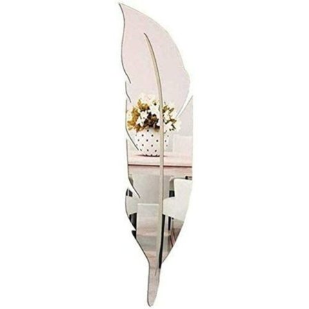 Fjer Letvægts Spejl 3D Akryl Spejl Fjer Vægklistermærke Moderne Hjemmeindretning