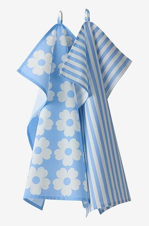 Jotex - Küchentuch Im 2er-pack Blaue farbe - WERNER - Kaufe Geschirrtücher bei Jotex