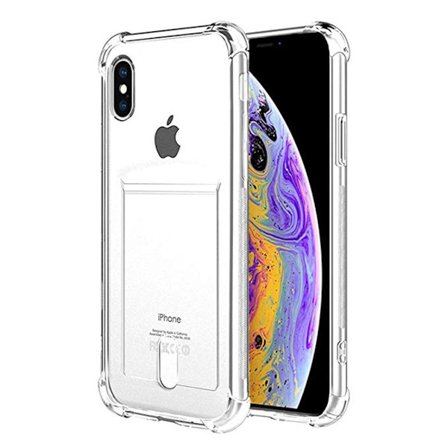 iPhone X/XS - Skyddande Skal med Kortfack