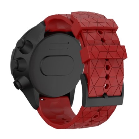 För Suunto Spartan Sport & Suunto 9/9 Baro / D5 Universal Football Texture Silicone Watch Band