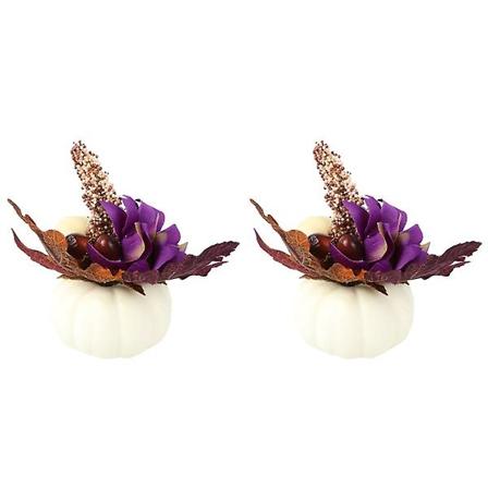 3 stk Hjemme Halloween Gresskardekorasjon Høstfarge Skrivebordsdekorasjon (hvit) 2 stk 15x5.5cm 2 pcs 15x5.5cm